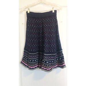 Red Valentino knitted midi skirt